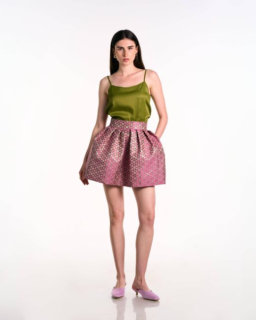 Mood Swings Red Pop-Art Skirt