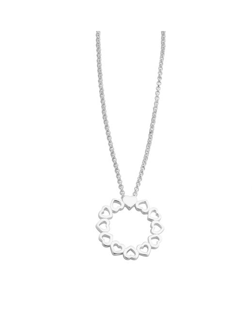 FV Jewellery Metallic Love Goes Round Circle Necklace