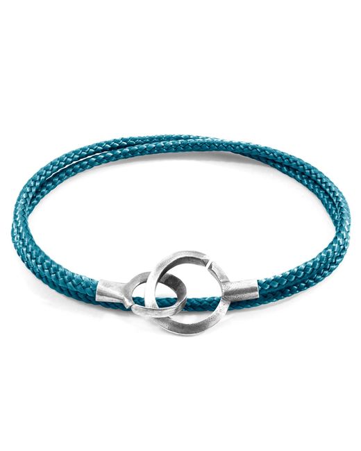 Anchor and Crew Blue Ocean Montrose & Rope Bracelet for men
