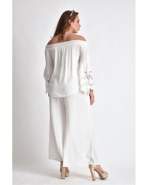 Muche Et Muchette White Jolie Off The Shoulder Top