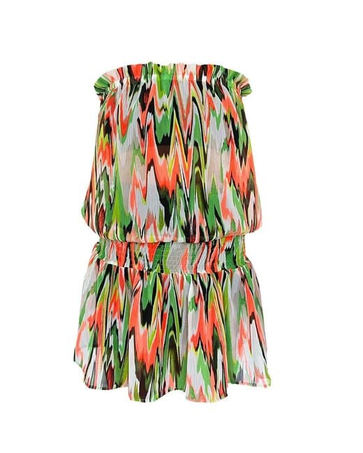 Maxjenny Green Beach Mini Dress