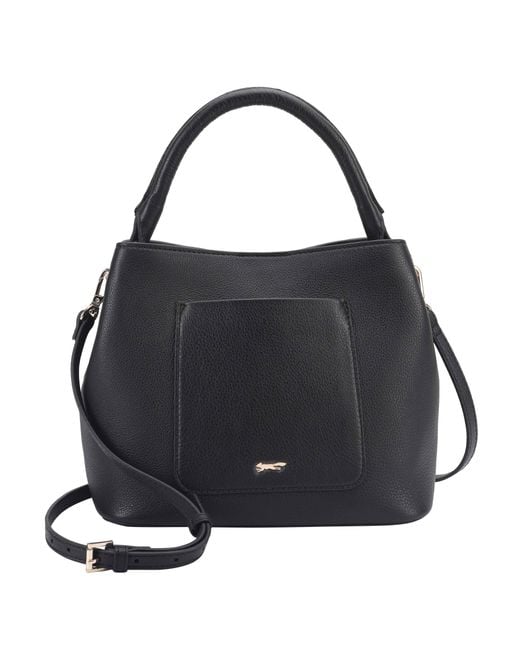 Paul Costelloe Black Rosa Leather Bag