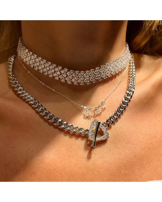 Native Gem White Triomphe Necklace- Sterling