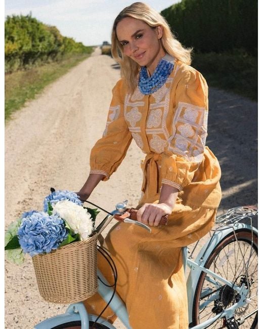 Fairchild Baldwin Blue Gradated Bella Ischia Cornflower Necklace