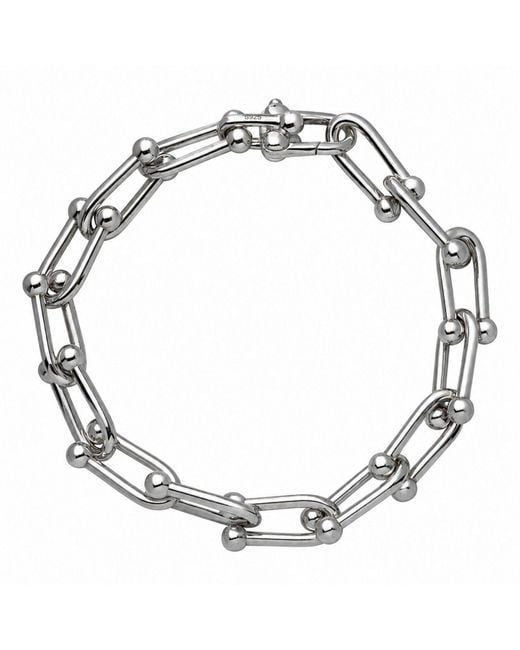 Belinda Jewelz Metallic Beaded Paperclip Bracelet for men