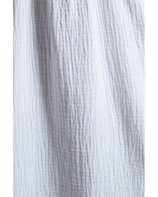 Louche White Abinaya Double Gauze Short Sleeved Shirt
