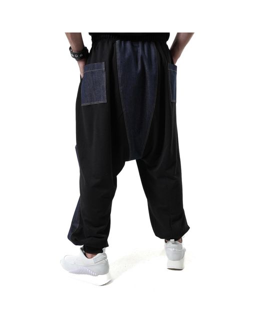 Metamorph Blue Denim Harem Pants for men