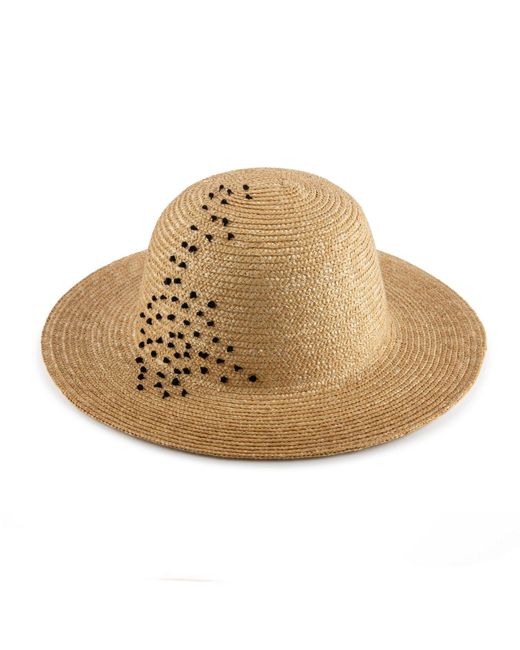 Justine Hats Natural Neutrals French Style Straw Hat