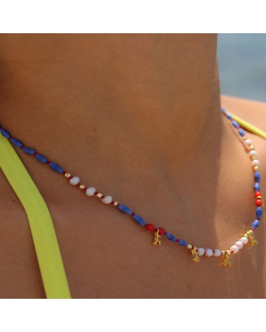 1610Istanbul Metallic Aegean Antiparos Necklace