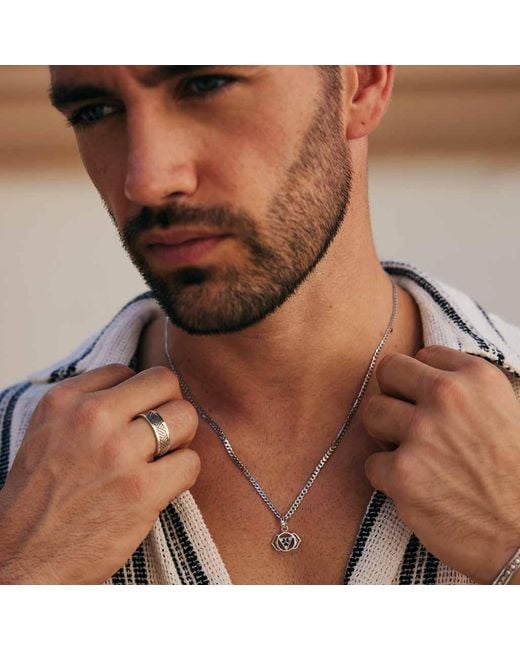 Charlotte's Web Jewellery Metallic Third Eye Chakra Necklace for men