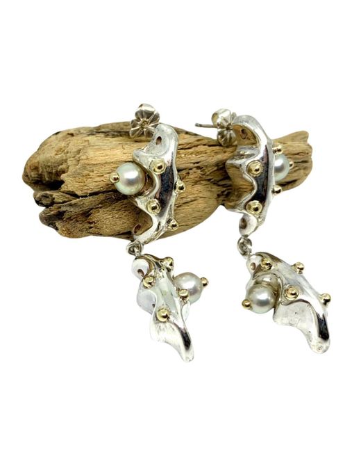 Tg-Jewellery by Tamara Gervasio Metallic Sea Slug Earrings
