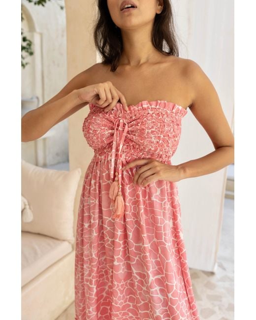 Sophia Alexia Pink Candy Pebbles Mykonos Dress