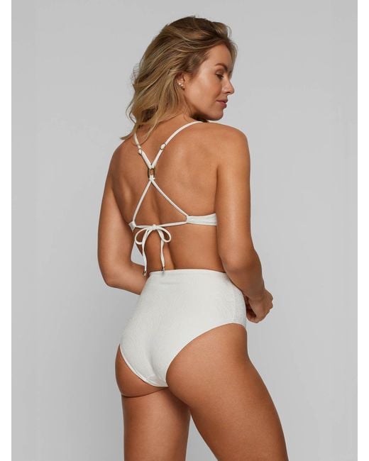 Baíah White Aurora Balconette Bikini Top