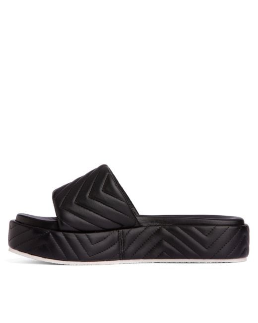 Beautiisoles by Robyn Shreiber Made in Italy Black Deedee Leather Platform & Wedge Comfortable Espadrille Work Beach Pool Slide Sandal