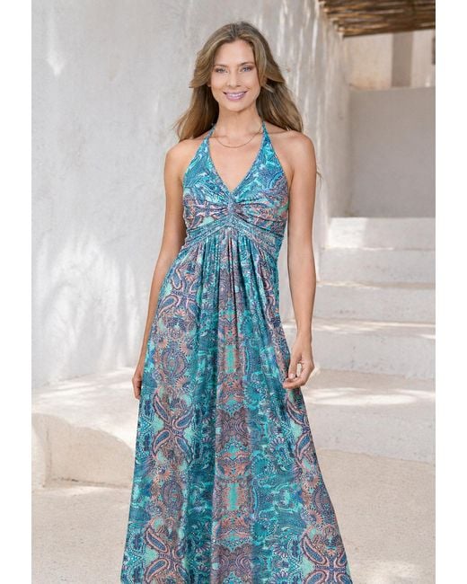 Chic by Lirette Blue Halter Dress Quetzal