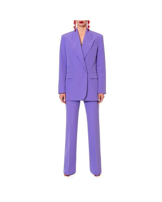 AGGI by HALEWSKI Purple Kyle Opulence High Waist Trousers