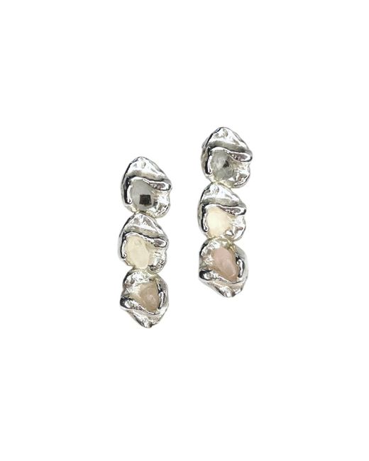 Bio-Trimmings Metallic Chomsky Stack Earrings –