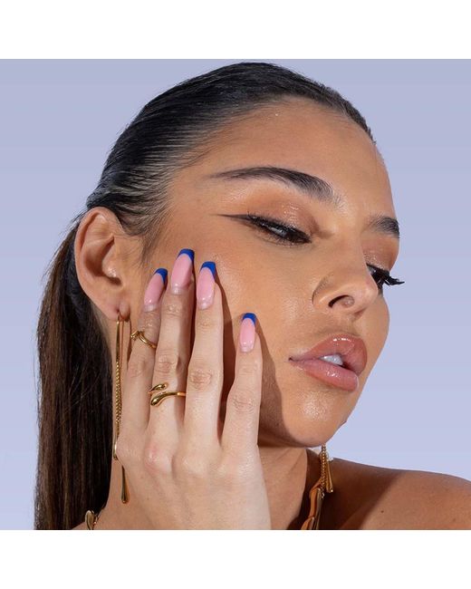 Lucy Quartermaine Metallic Open Drop Ring