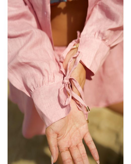 Lessea Pink Linen Cloud