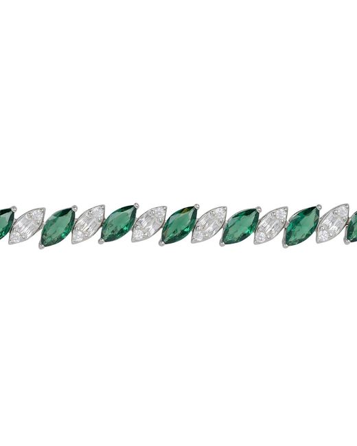 Latelita London Metallic Viscountess Tennis Bracelet Emerald