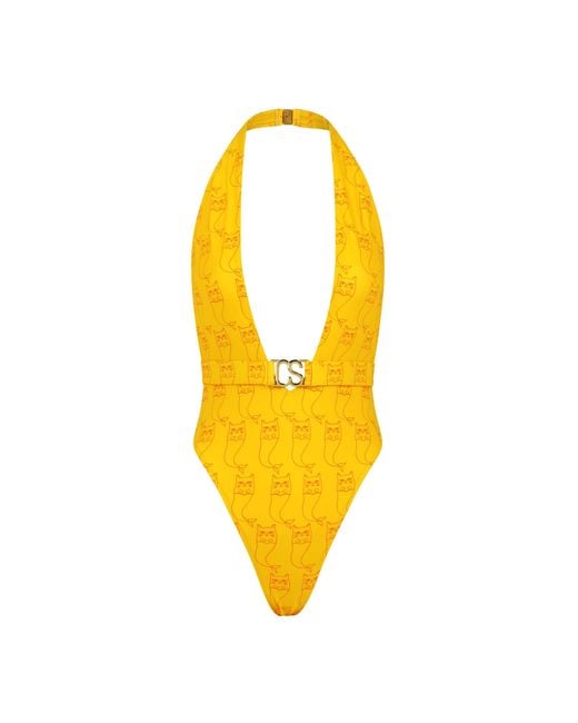 Catnip and Seaweed Yellow The One-Piece Swimsuit