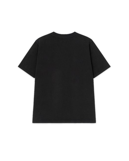 Éclectique Black Script Logo T-Shirt for men