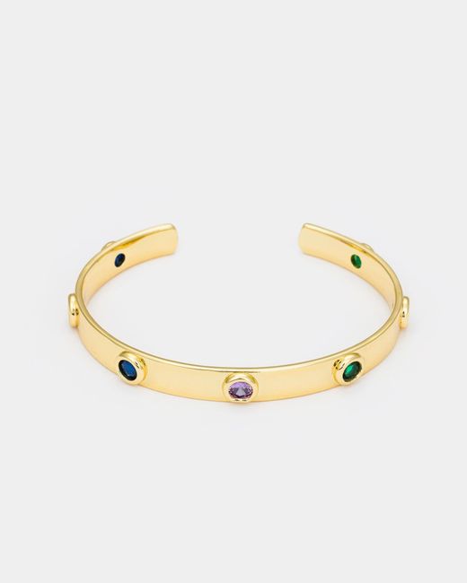 Kybele Studio Metallic Gemstone Cuff