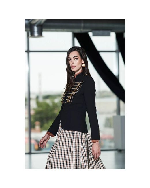 The Extreme Collection Black Blazer With Hussar Embroidery