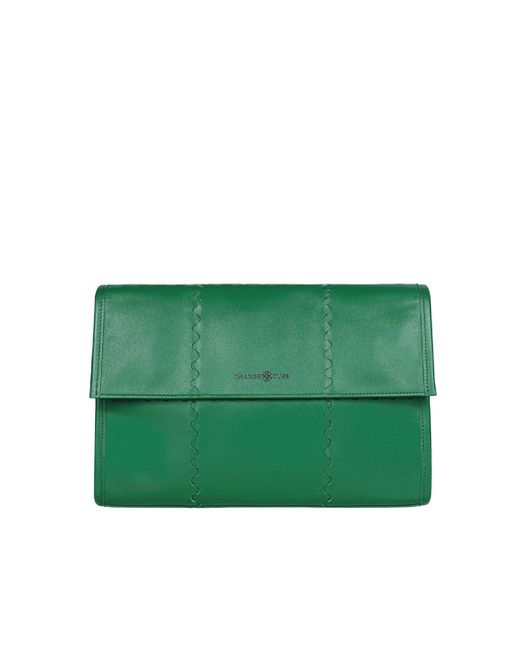 Orange Cube Green Mosaic Messenger Bag