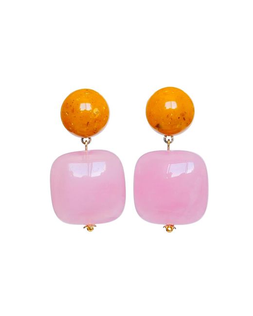 Malolo Jewelry Purple Minigami Earrings Sakura