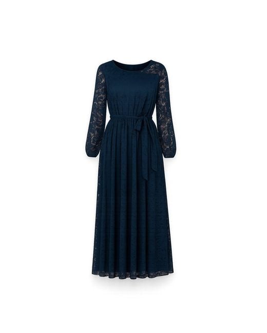 Tantra Spain Sl Blue Long Lace Dress With Elastic Waistband