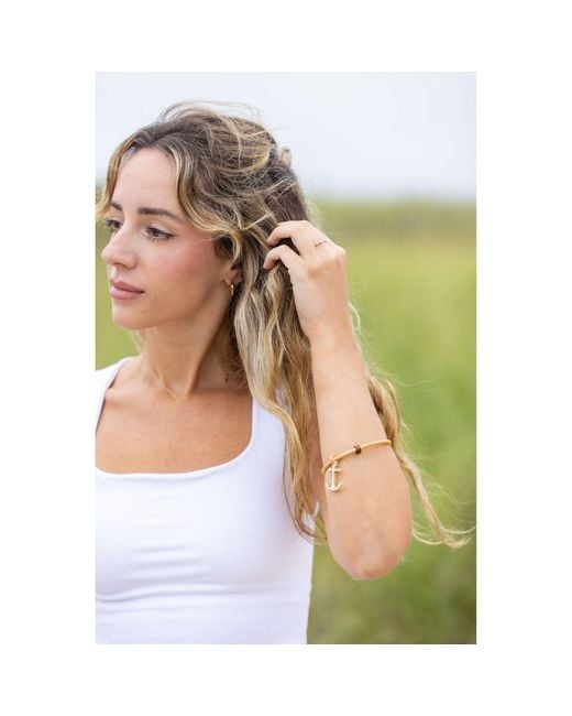 Whale Tail Weaving Metallic Neutrals The Nautically Charmed Cabin Boy Bangle