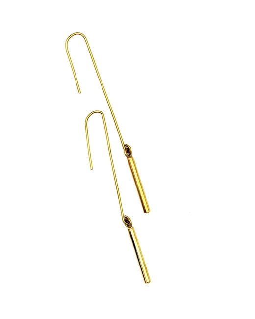 Lala Salama Metallic Match Stick Earrings