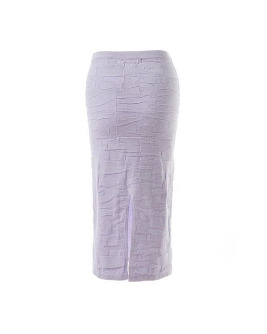 Fully Fashioning Purple Vicky Geometric Jacquard Knit Skirt