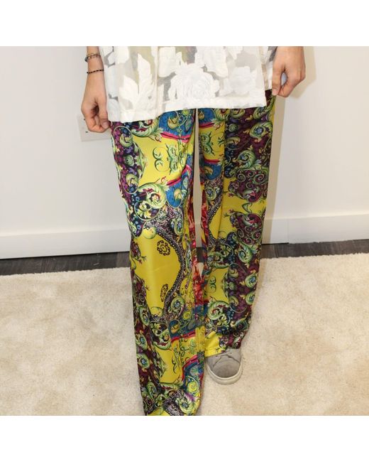 Boutique Kaotique Yellow Funky Flowy Pants