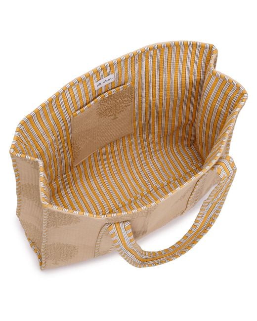 At Last Natural Neutrals Large Cotton Tote Bag