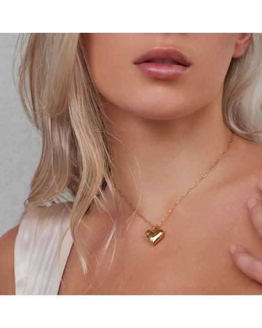 Adriana Pappas Designs Metallic Heart Padlock Necklace