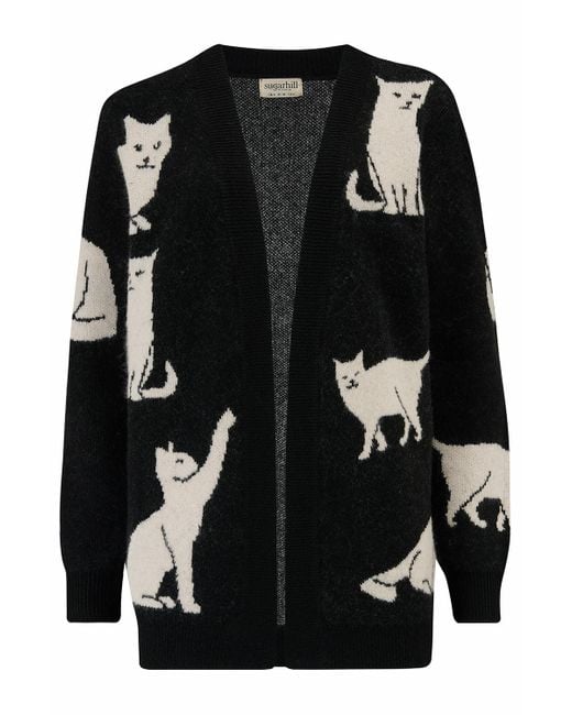 Sugarhill Black Laura Cardigan, Cats