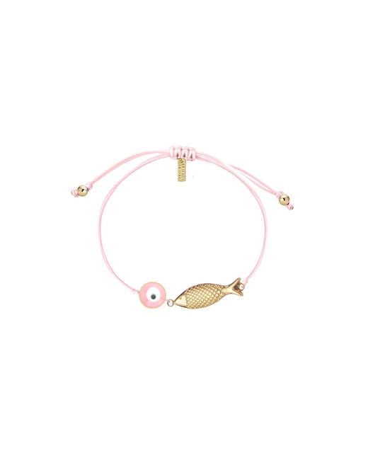 Adriana Pappas Designs Metallic Fisheye Cord Bracelet