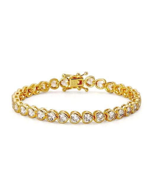 Crystals and Co Metallic Infinity Heart Bracelet