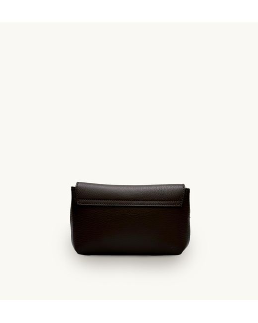 Apatchy London Black The Maisie Mini Chocolate Leather Bag