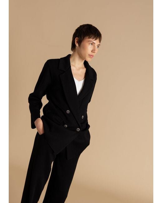 SALANIDA Blue Forza Knitted 100% Merino Blazer
