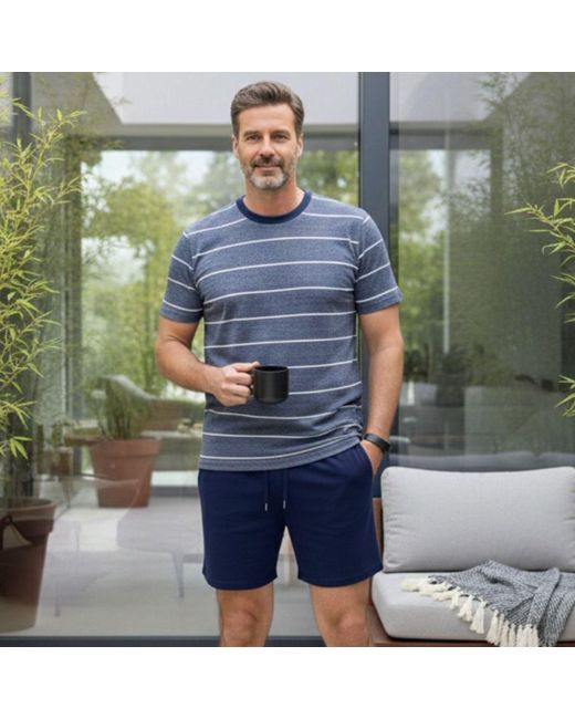 Zd - Zero Defects Blue Short Modal Pyjamas Eos for men