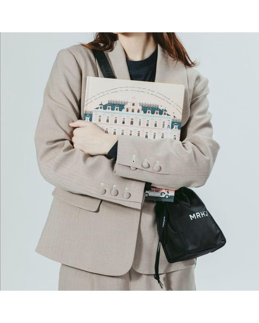 MARHEN.J Black Recycled Nylon Mini Cross Bag