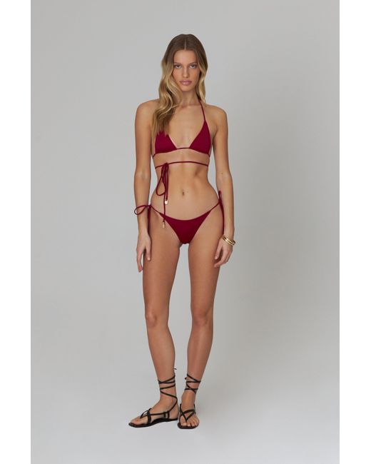 Bianca Resortwear Red Isla Swim Bottom