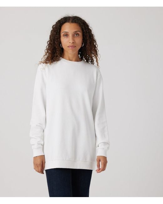 Known Supply White 100% Organic Cotton Sweatshirt