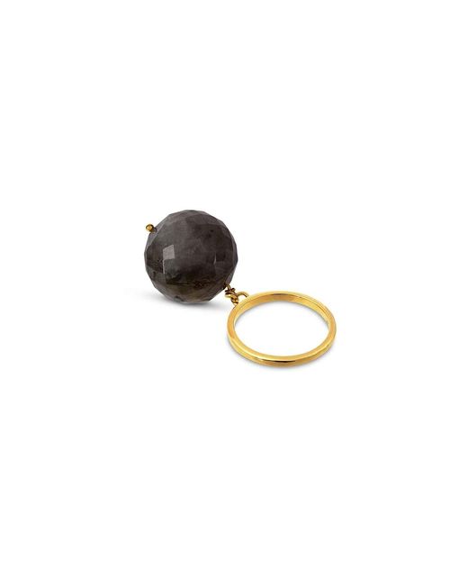 Amadeus Metallic Bubble Labradorite Ring