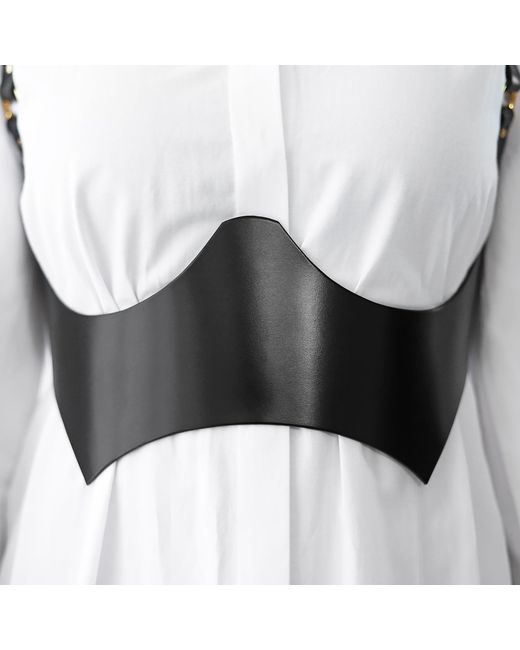 Haute Cuir Black Circe Leather Underbust Harness