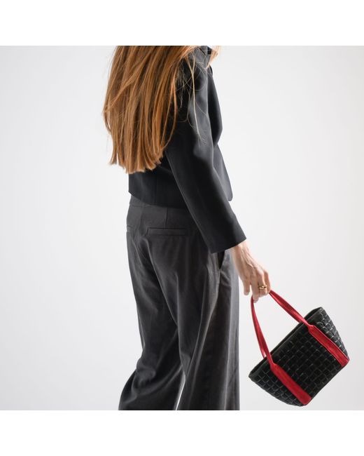 Velvet Atelier Red Cassiopeia Shoulder Bag