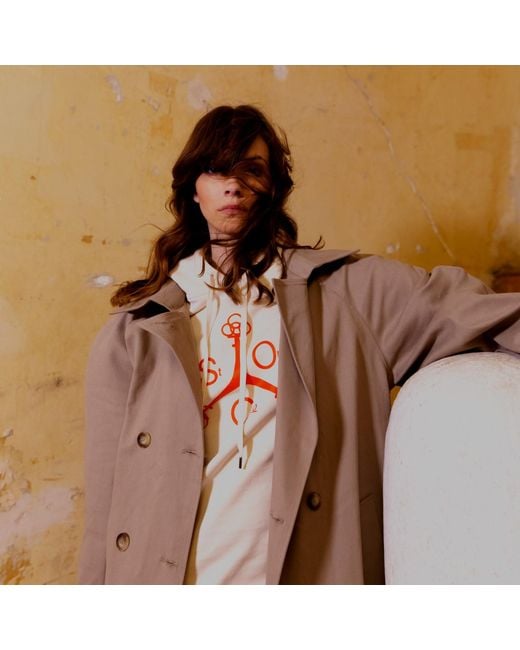 Saint One Co. Natural Idols Trench Coat Taupe X Pearl